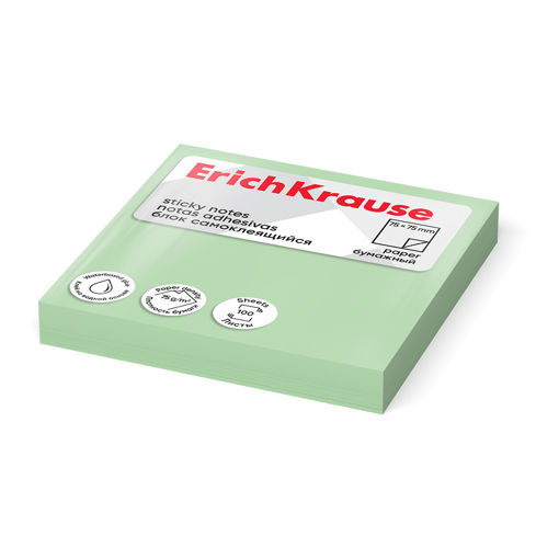 Picture of EK STICKY NOTES 75X75MM GREEN